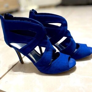 Christian Siriano for Payless Royal Blue Suede 4in Heel